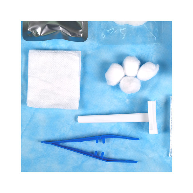 Kit stérile jetable de préparation de peau Kit médical chirurgical de préparation de peau
