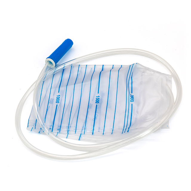 Sac de collecte d'urine adulte jetable sans sortie