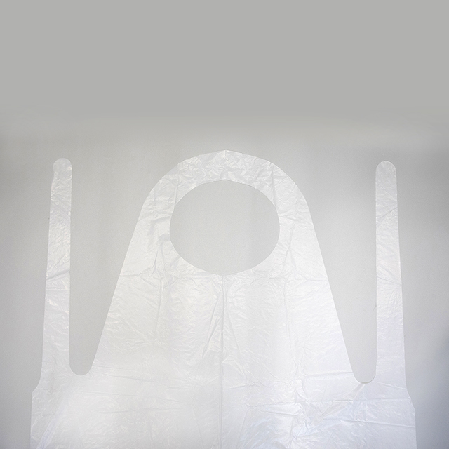 Tablier PE imperméable jetable en PEHD/LDPE