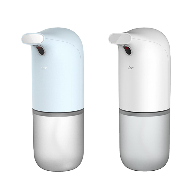 Distributeur de savon en mousse automatique sans contact avec désinfectant pour les mains 350 ml fixé au mur