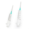 Seringue d'injection Luer Slip jetable en deux parties avec aiguille