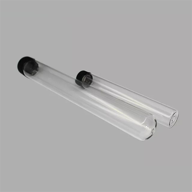 Tube à essai de laboratoire en Pyrex avec bouchon à vis