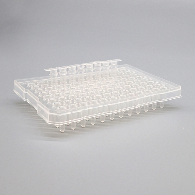 Plaque de réaction PCR jetable, consommable de laboratoire en plastique