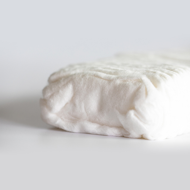 Plis de coton pliés jetables Laine de coton Zig Zag