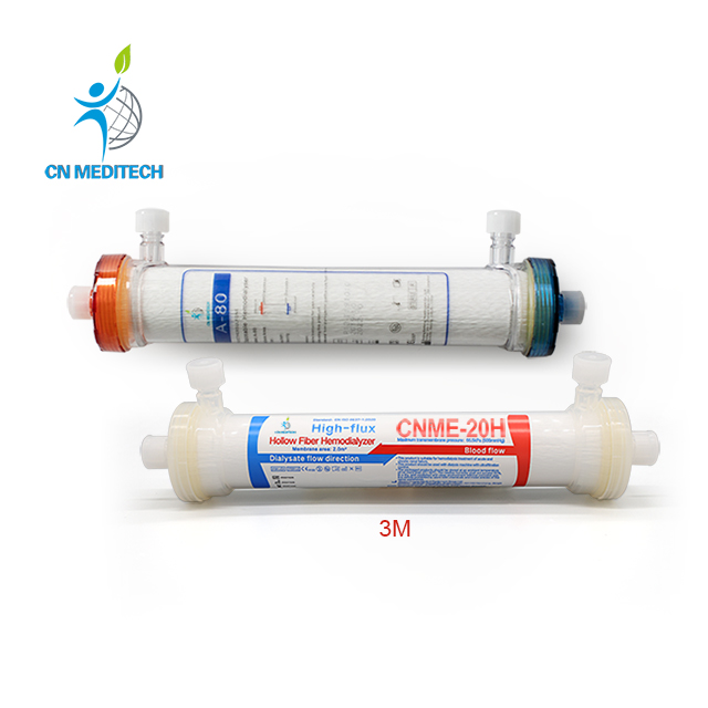 Dialyseur d'hémodialyse sanguine à membrane de dialyse 3M à faible flux et à haut flux