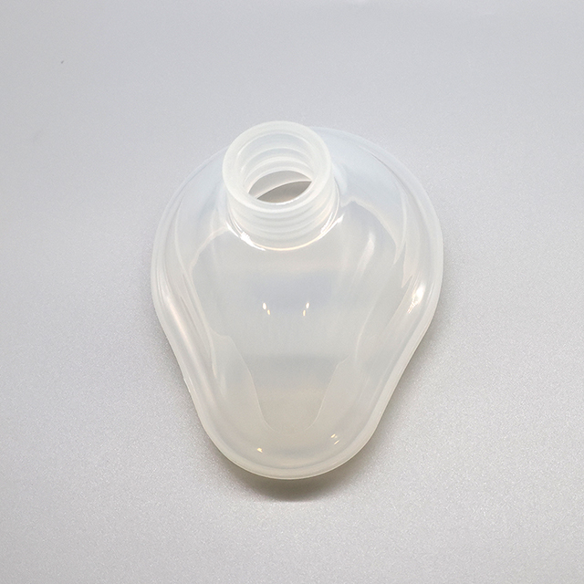 Masque respiratoire transparent d'anesthésie transparente en silicone réutilisable médical