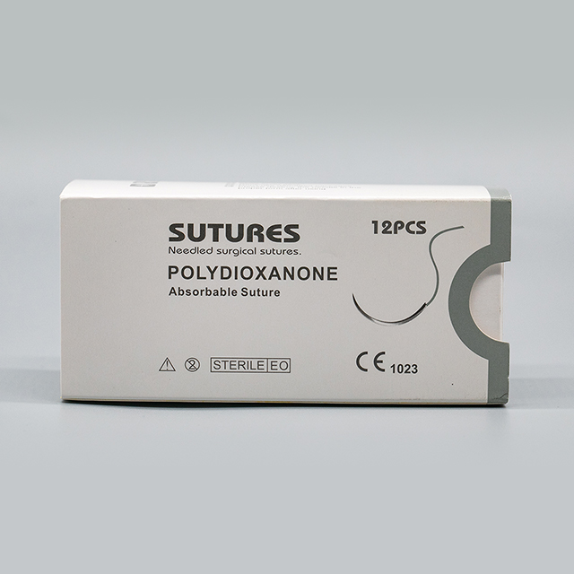 Suture monofilament résorbable en polydioxanone avec aiguille à coupe inversée