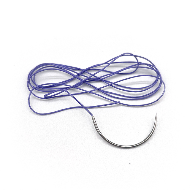 Suture chirurgicale PGA à l'acide polyglycolique résorbable avec aiguille