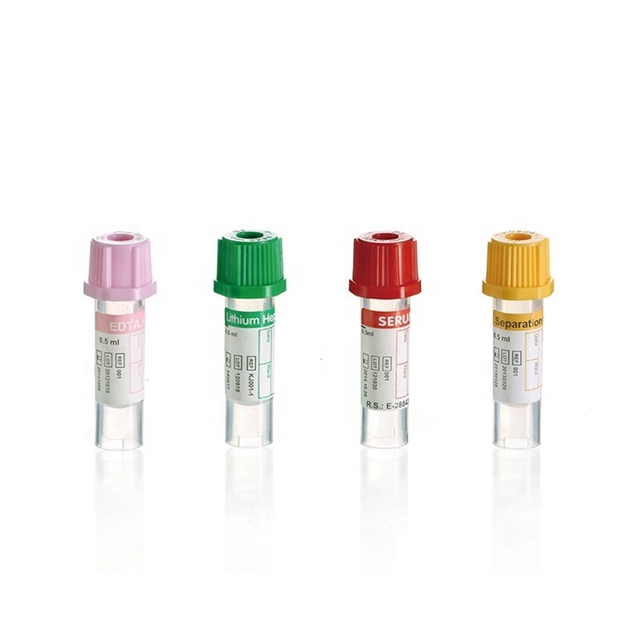 Micro tube de prélèvement sanguin de 0,2 ml/0,25 ml/0,5 ml jetable pour enfants