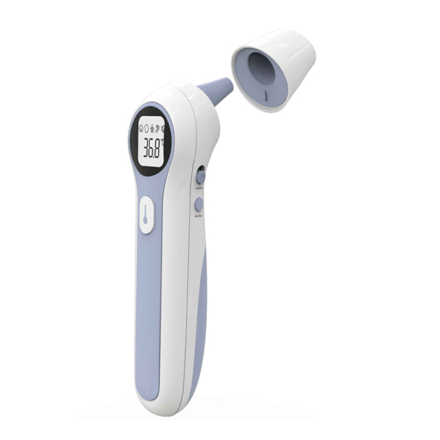 Thermomètre frontal et auriculaire Bluetooth à double mode sans fil avec alarme de fièvre