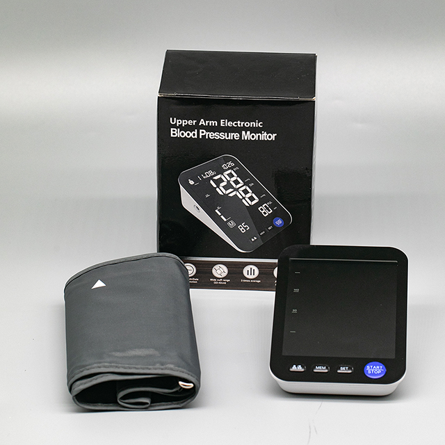 Grand écran numérique LCD, appareil BP, moniteur automatique de pression artérielle pour le haut du bras