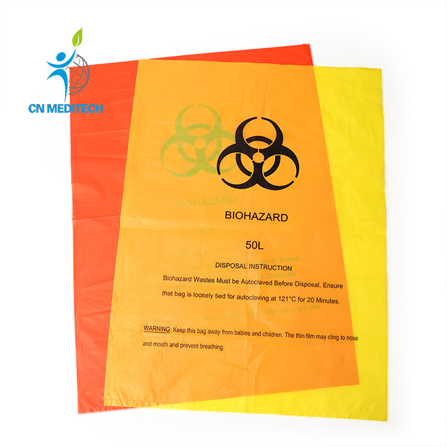 Sac de collecte des déchets infectieux Biohazard Sac Biohazard