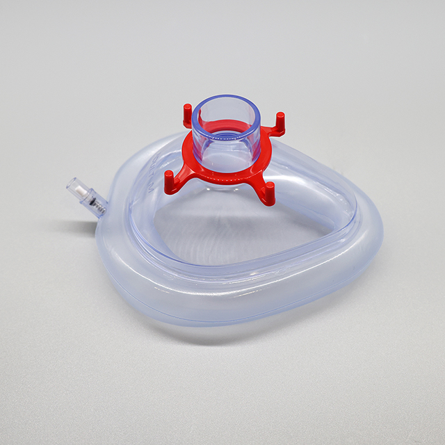 Masque d'anesthésie jetable de type clapet anti-retour en PVC