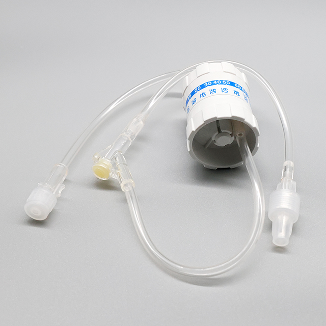 Régulateur de débit à cadran IV stérile médical à double canal avec tube d'extension