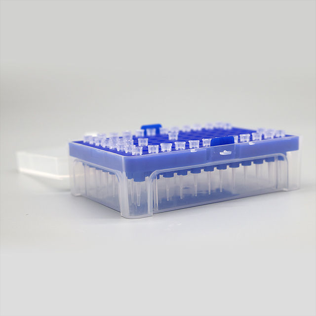 Boîte de pointe de pipettes en plastique de haute qualité, 96 puits 200ul 10ul