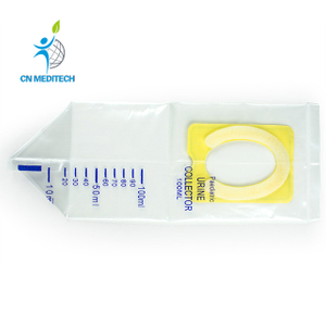 Sac pédiatrique jetable de collection d'urine du nourrisson 100ml stérile