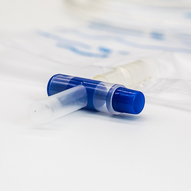 Sac de collecte d'urine à valve croisée en T pour adulte jetable