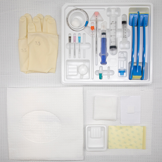 Kit de ponction d'urgence pour anesthésie, kit combiné péridural et rachidien