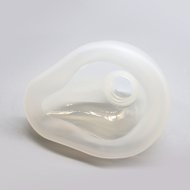 Masque respiratoire transparent d'anesthésie transparente en silicone réutilisable médical