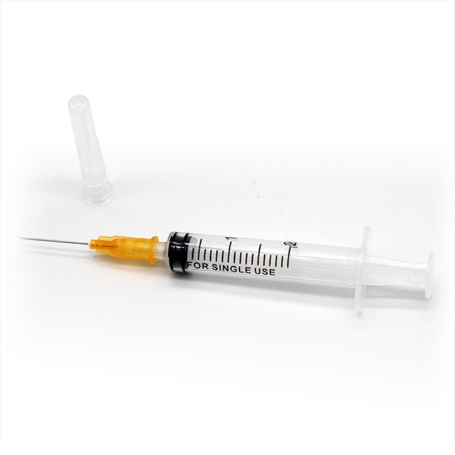 Seringue du0026#39;injection jetable médicale de 2 ml avec Eo stérile