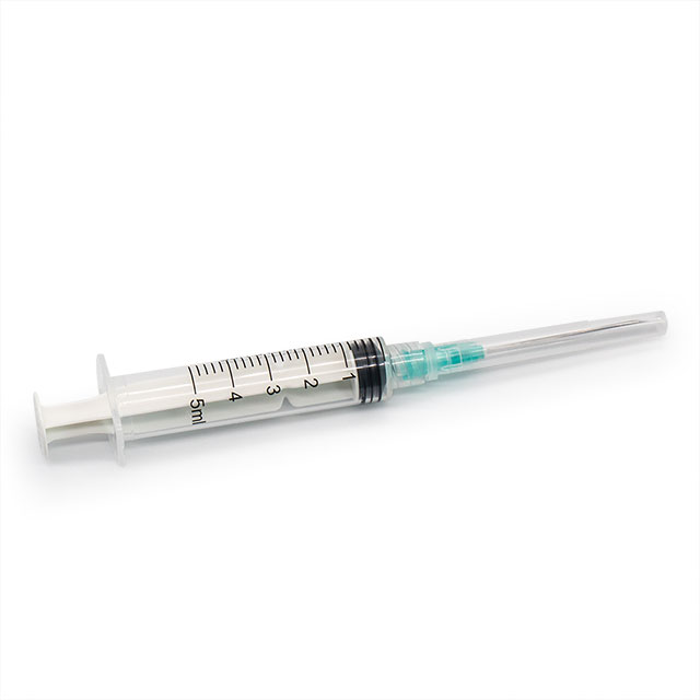 Seringue d'injection Luer Lock jetable médicale 5ml/20ml/60ml avec aiguille