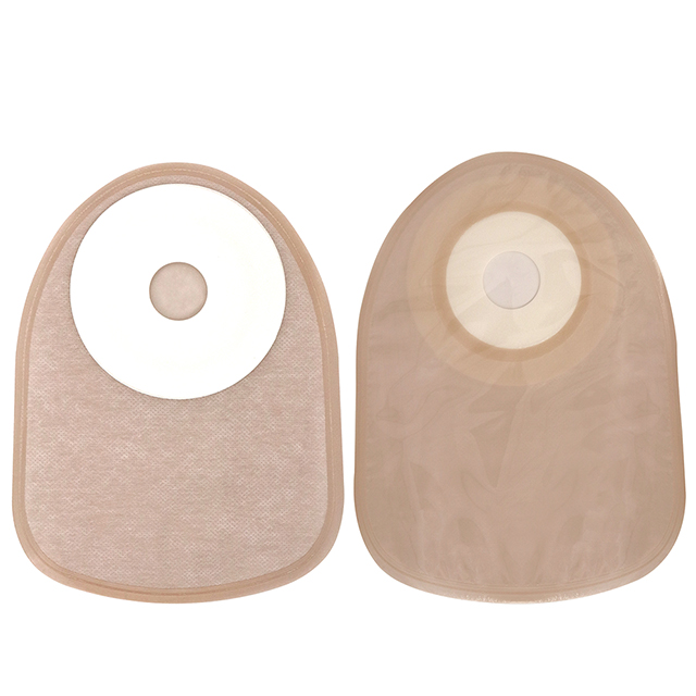 Sac de colostomie monobloc jetable médical vidable/fermé