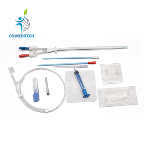 Kit de cathéter d'hémodialyse simple, double et triple lumière pour dialyse