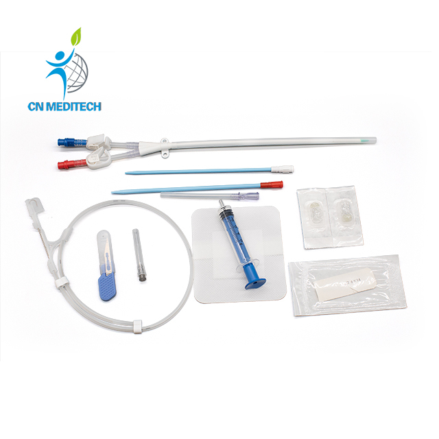 Kit de cathéter d'hémodialyse simple, double et triple lumière pour dialyse