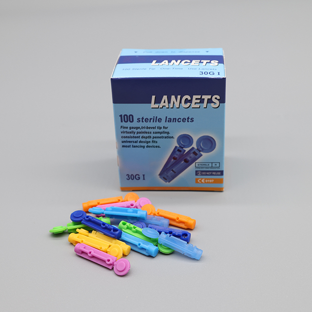 Lancette de sang de torsion d'acier inoxydable en plastique stérile jetable de sécurité médicale