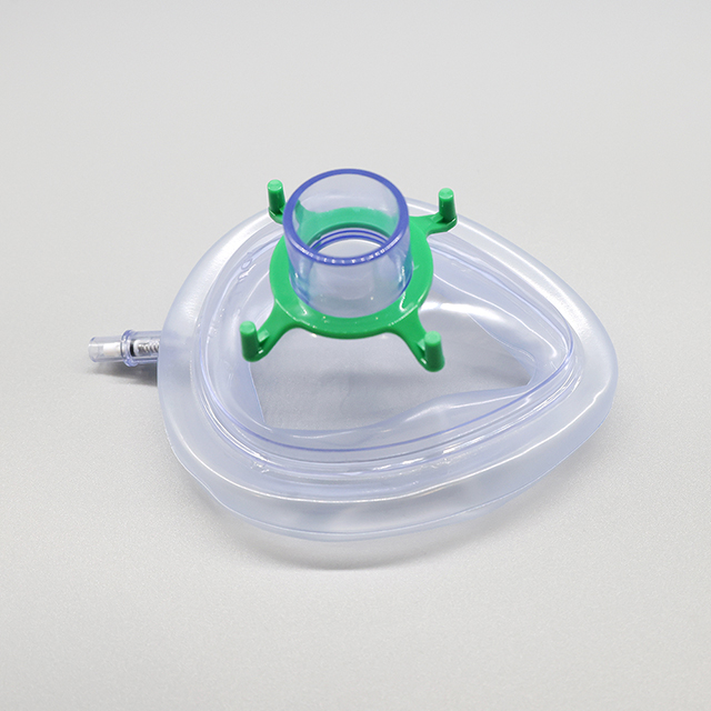 Masque d'anesthésie jetable de type clapet anti-retour en PVC