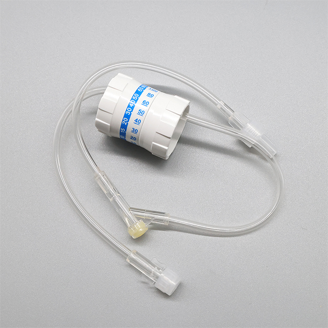 Régulateur de débit à cadran IV stérile médical à double canal avec tube d'extension