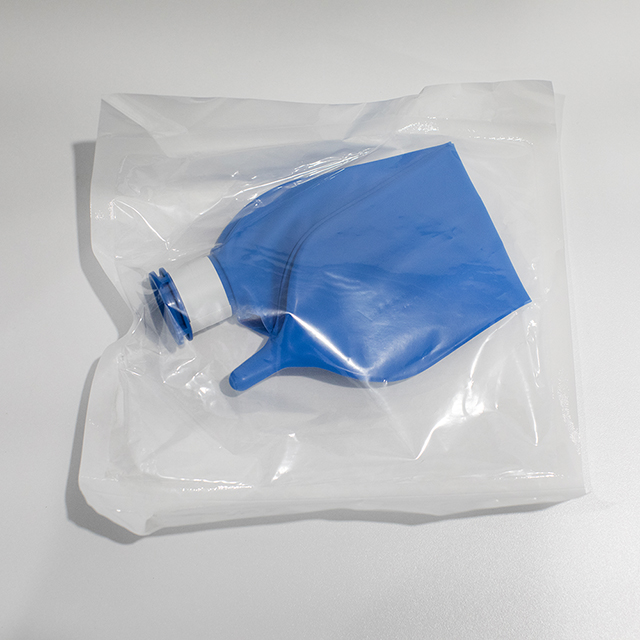 Sac respiratoire jetable en latex bleu, 0,5 L/1 L/2 L/3 L, à usage médical