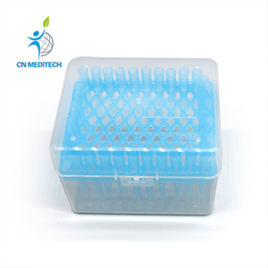 Boîte de pointe de pipettes en plastique de haute qualité, 96 puits 200ul 10ul