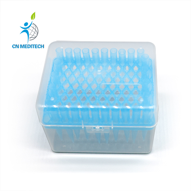 Boîte de pointe de pipettes en plastique de haute qualité, 96 puits 200ul 10ul