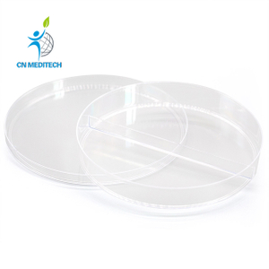 Boîte de Pétri transparente en plastique jetable pour utilisation en laboratoire