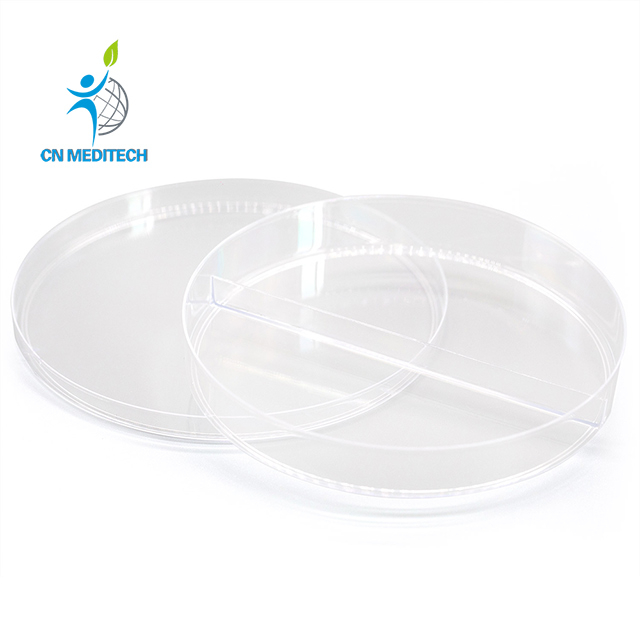 Boîte de Pétri transparente en plastique jetable pour utilisation en laboratoire