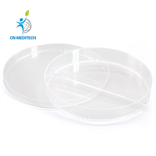 Boîte de Pétri transparente en plastique jetable pour utilisation en laboratoire