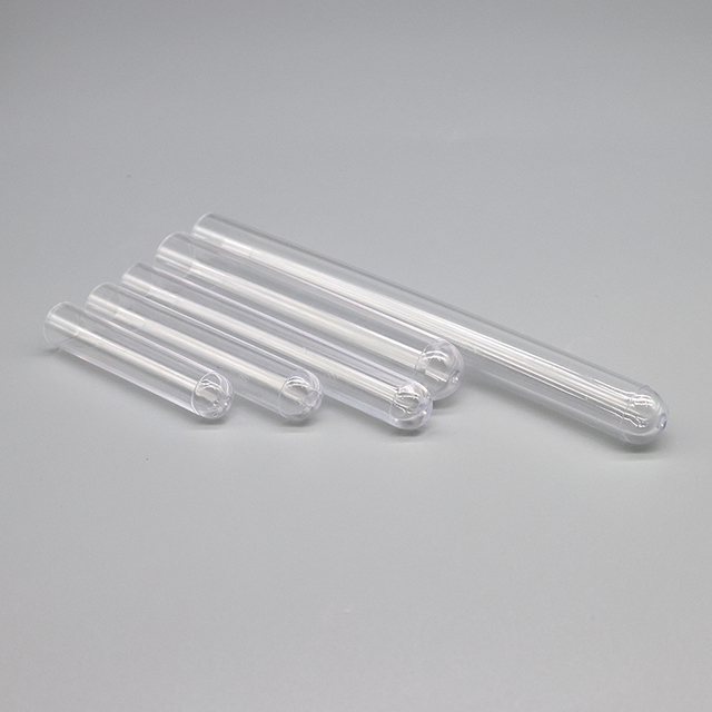 Tube à essai en plastique jetable pour laboratoire