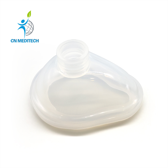 Masque respiratoire transparent d'anesthésie transparente en silicone réutilisable médical