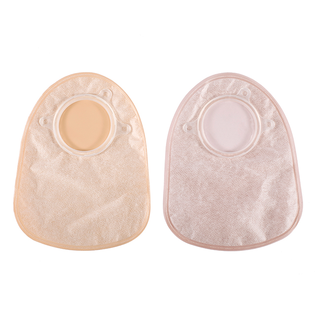Sac de stomie médical professionnel, sac de colostomie en deux pièces vidable/fermé 