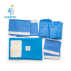 Kit d'opération chirurgicale stérile médical d'hôpital Kit de paquet de champ chirurgical universel stérile général jetable