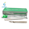 Scalpel chirurgical jetable professionnel médical avec lame en acier inoxydable