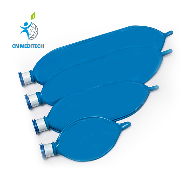 Sac respiratoire jetable en latex bleu, 0,5 L/1 L/2 L/3 L, à usage médical