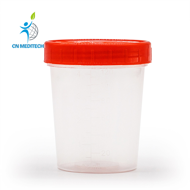Conteneurs d'échantillons d'urine jetables, tasse avec bouchon à vis
