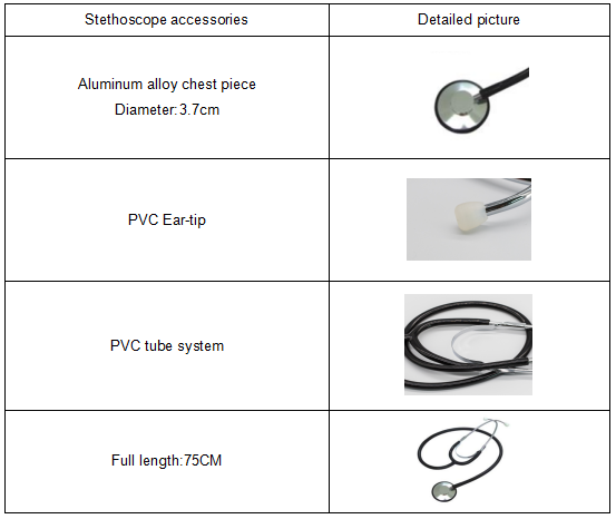 St&eacute;thoscope &agrave; t&ecirc;te simple avec anneau anti-frisson pour une utilisation pour enfants