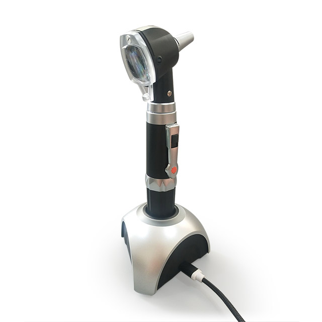 Otoscope à fibre optique rechargeable pour kit de diagnostic ORL