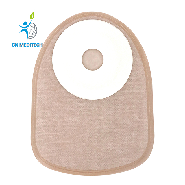 Sac de colostomie monobloc jetable médical vidable/fermé