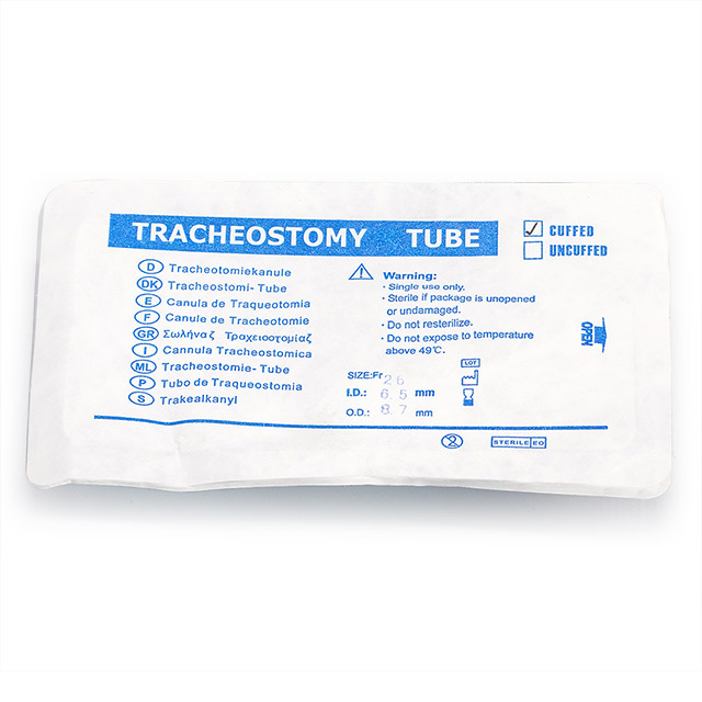 Tube de trachéotomie renforcé à revers médical jetable
