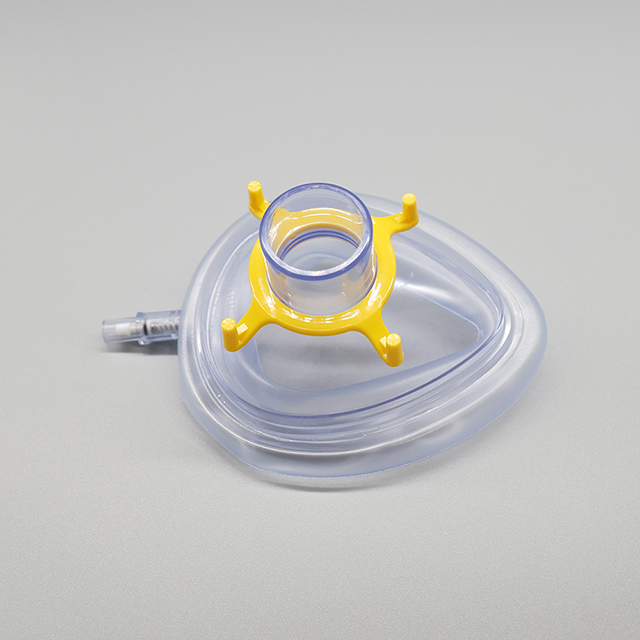 Masque d'anesthésie jetable de type clapet anti-retour en PVC