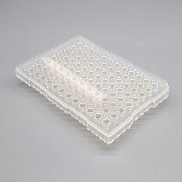Plaque de réaction PCR jetable, consommable de laboratoire en plastique